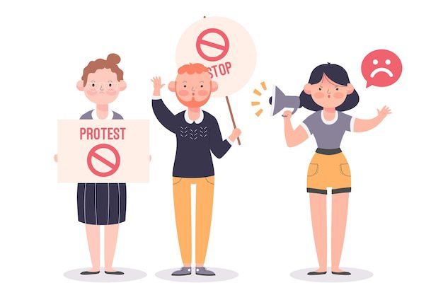 Personas discutiendo pacíficamente