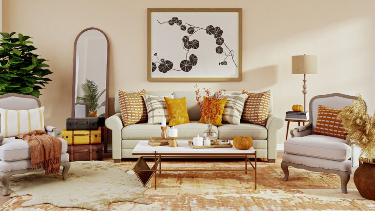 Colores ideales para crear un ambiente acogedor y cálido en la sala de estar